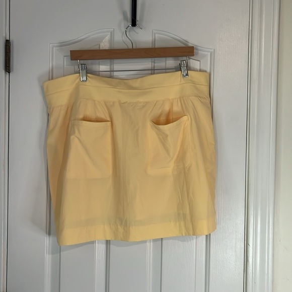 Athleta | Brooklyn Skort 16" In Lunaria Yellow Plus Size 20 Tennis Sporty Active - Picture 6 of 11